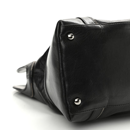 Chanel Lambskin East West Soho Shopper Black 9 of 10
