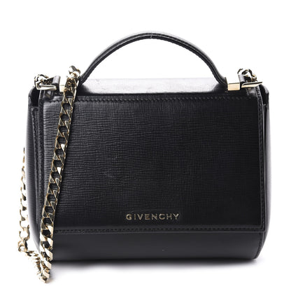 Givenchy Textured Calfskin Mini Pandora Box Chain Crossbody Bag Black 1 of 10