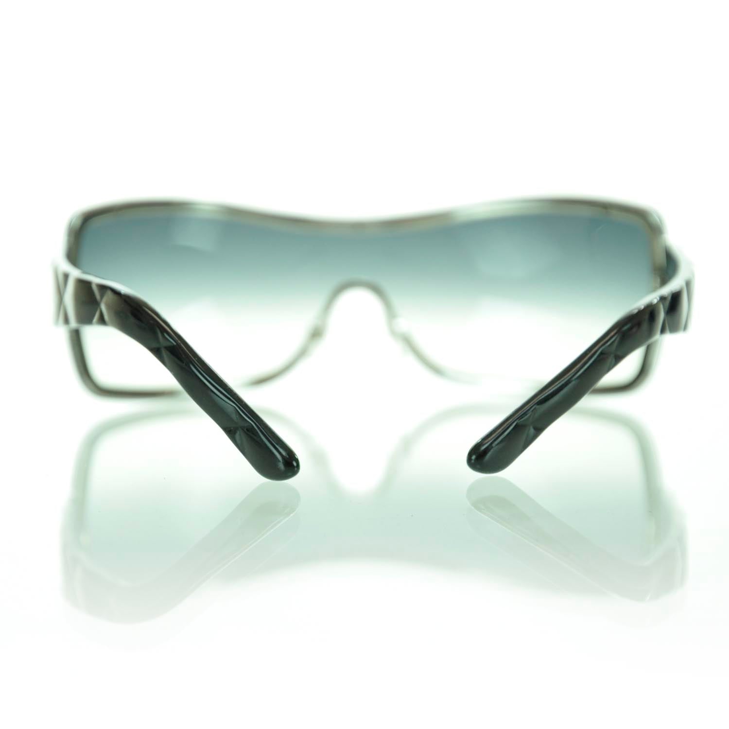 Chanel Quilted Sunglasses 4126 Black 2 of 8