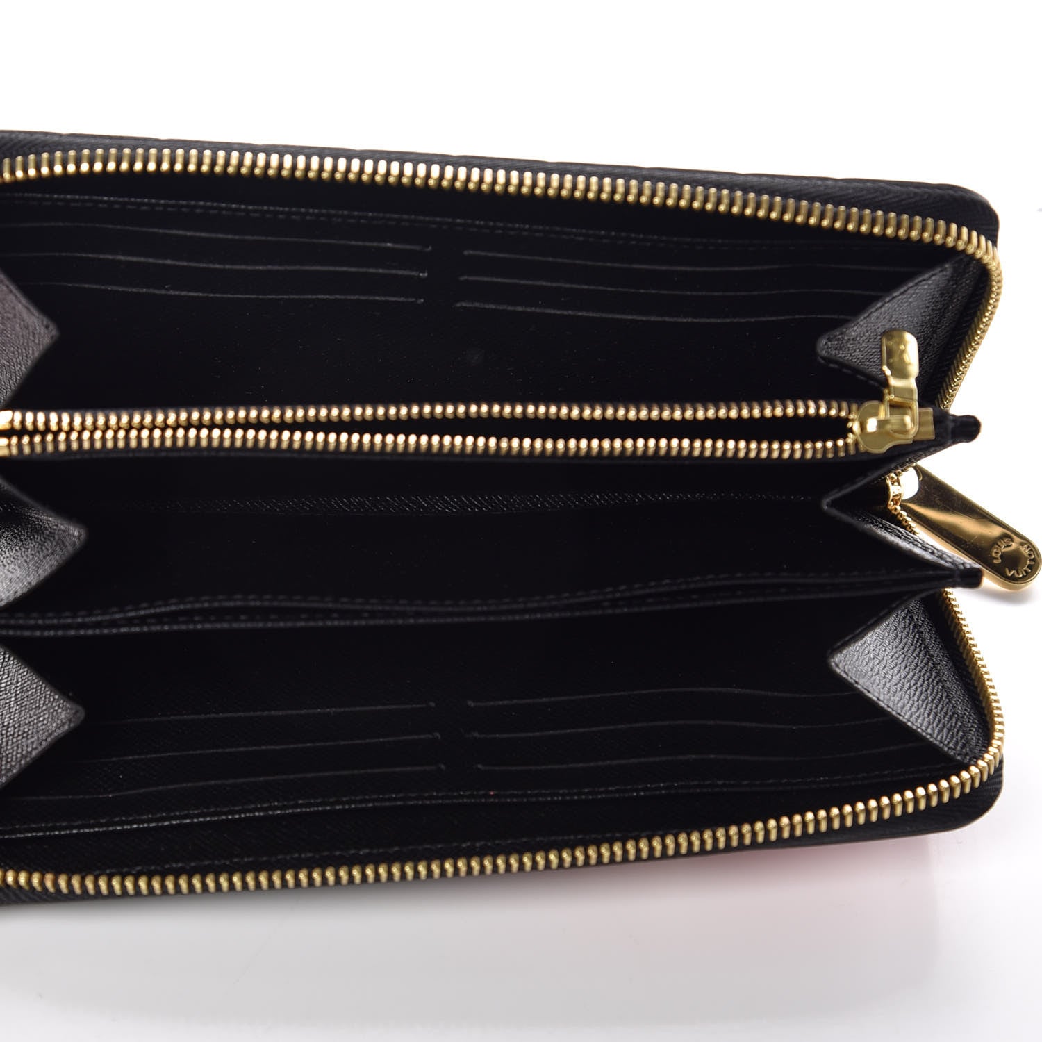 Louis Vuitton Epi Damier Race Zippy Wallet Black Yellow 5 of 10