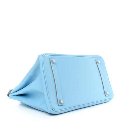 Hermes Epsom Candy Birkin 35 Celeste Mykonos 4 of 12