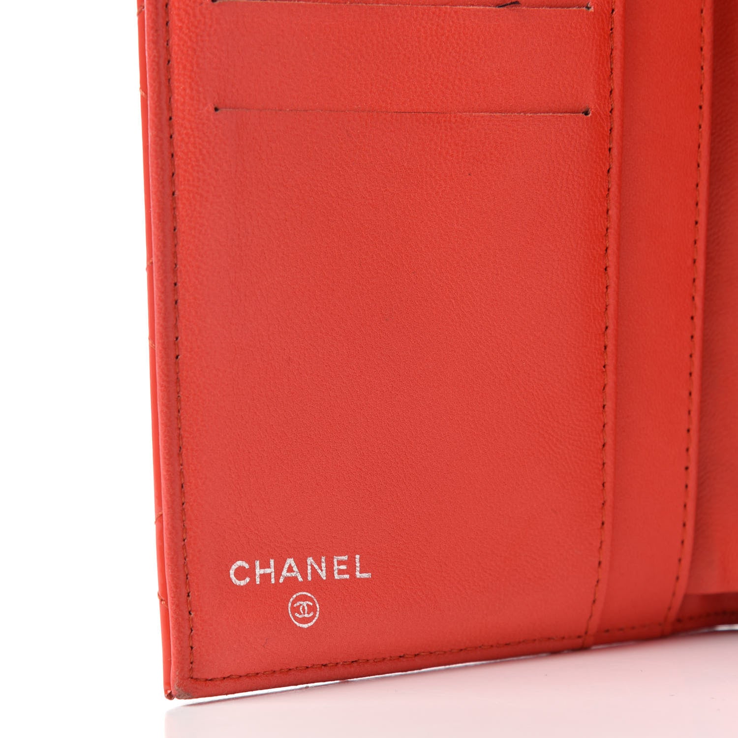 Chanel Patent Quilted Reissue Long Flap Wallet Orange 6 of 6