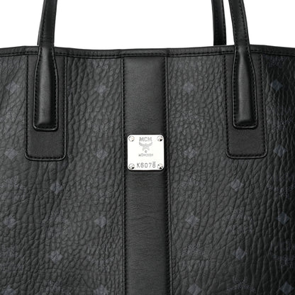 MCM Visetos Medium Liz Reversible Shopper Tote Black 11 of 16