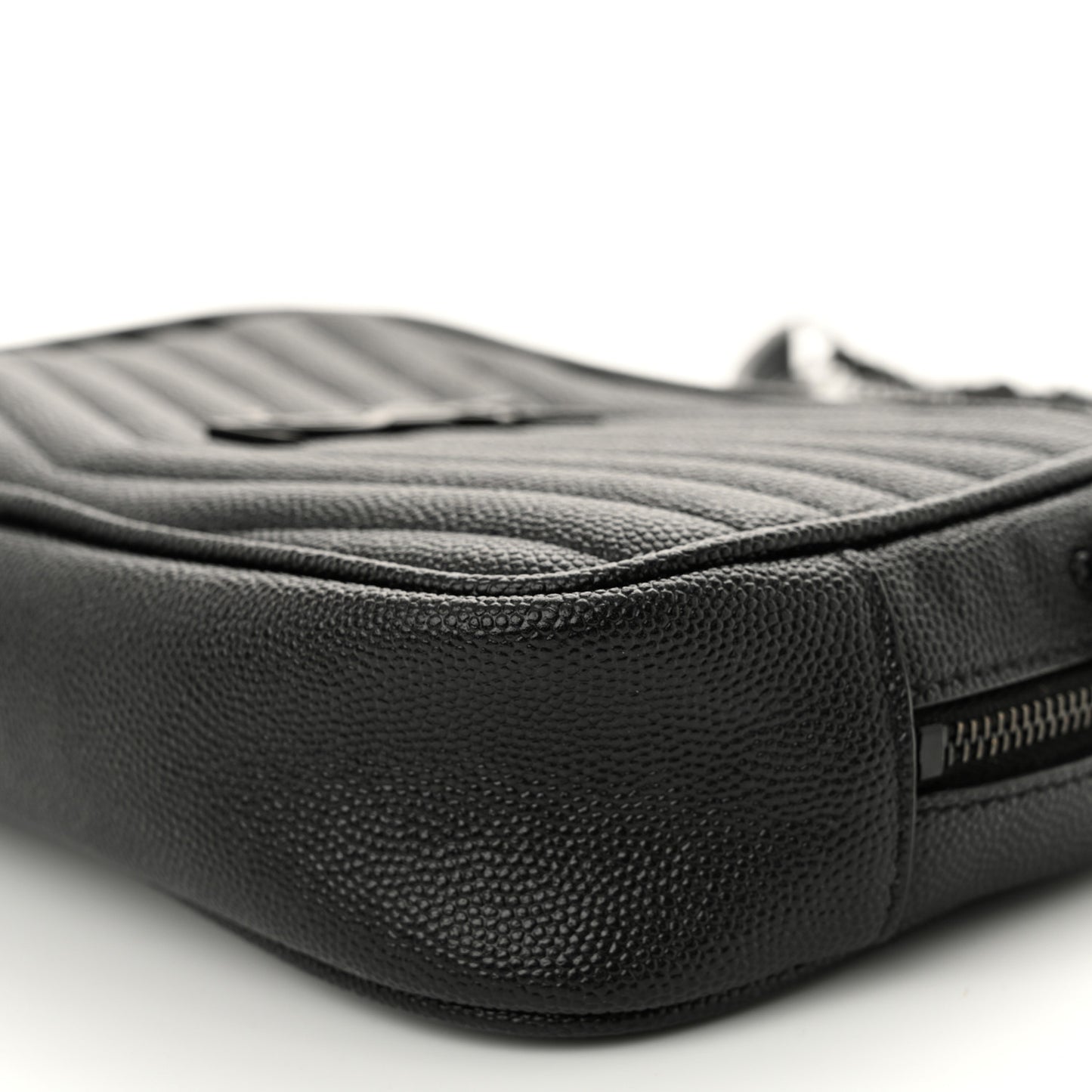 Grain De Poudre Matelasse Monochrome Monogram Mini Lou Camera Bag Black