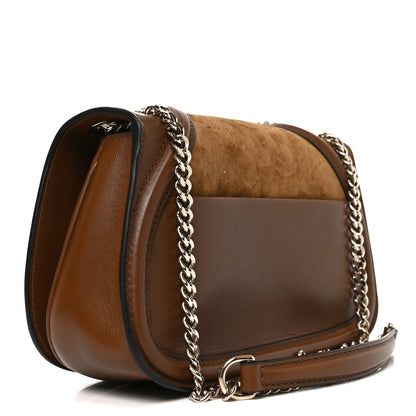 Gucci Suede Calfskin Blondie Medium Shoulder Bag Light Brown 3 of 10