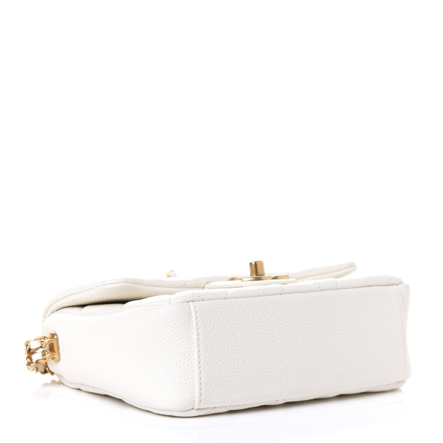 Chanel Caviar Quilted Mini Chain Soul Flap White 7 of 10