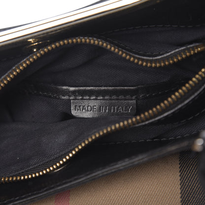 Burberry Canvas House Check Tote Black 5 of 13