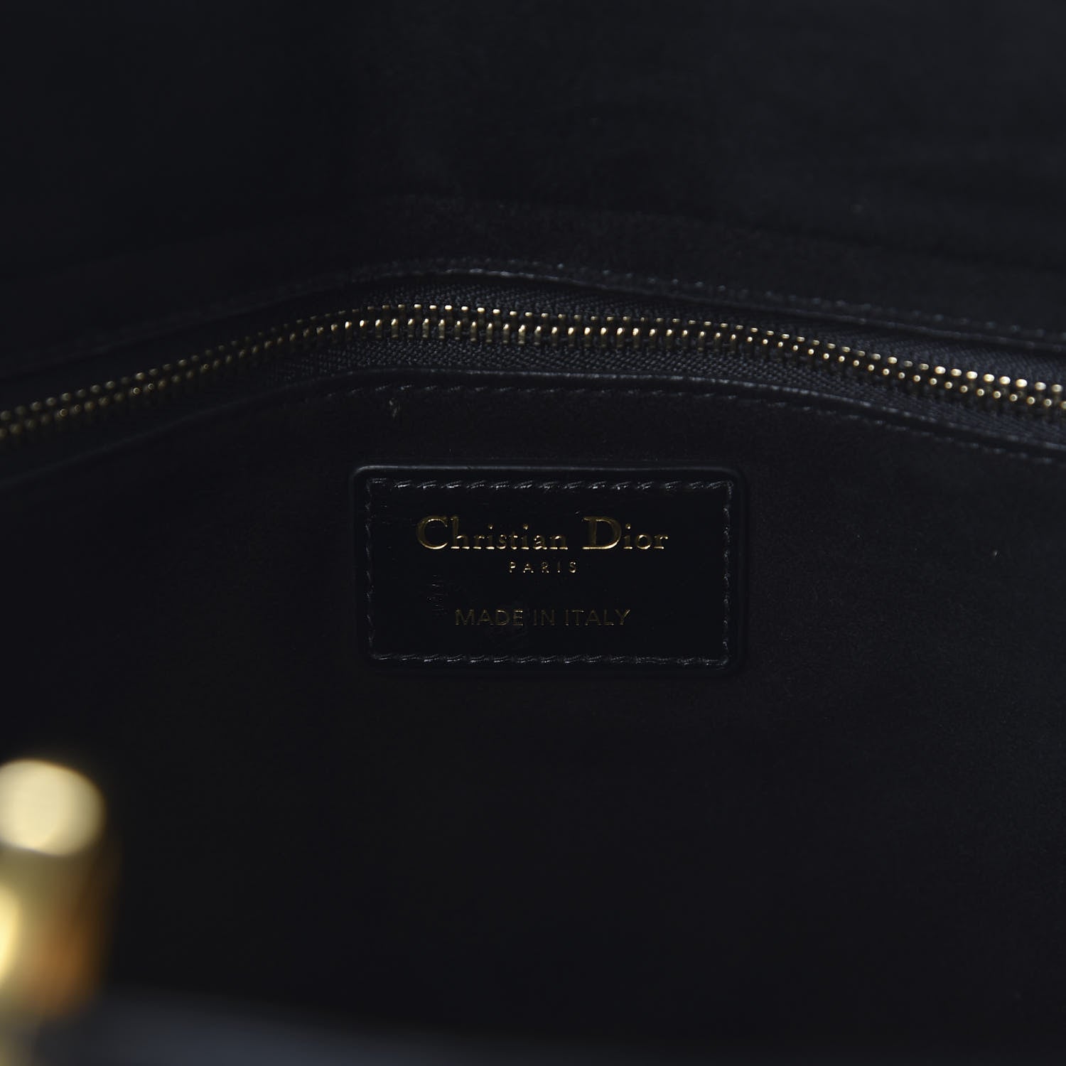 Christian Dior Crinkled Patent Cannage Large Lady Dior Black 8 of 9