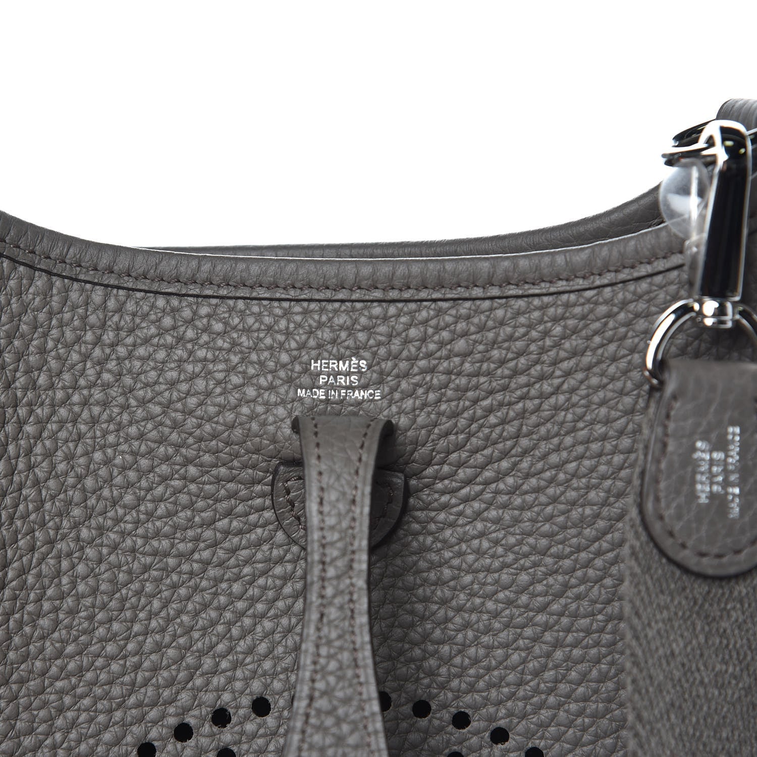 Hermes Taurillon Clemence Amazone Evelyne TPM Etain 6 of 8