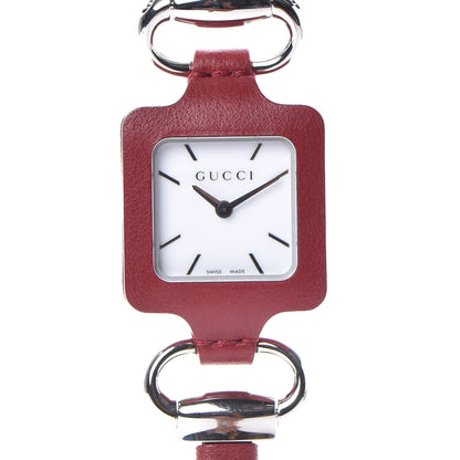 Gucci Stainless Steel Calfskin 1921 Pendant Quartz Watch Red 8 of 9