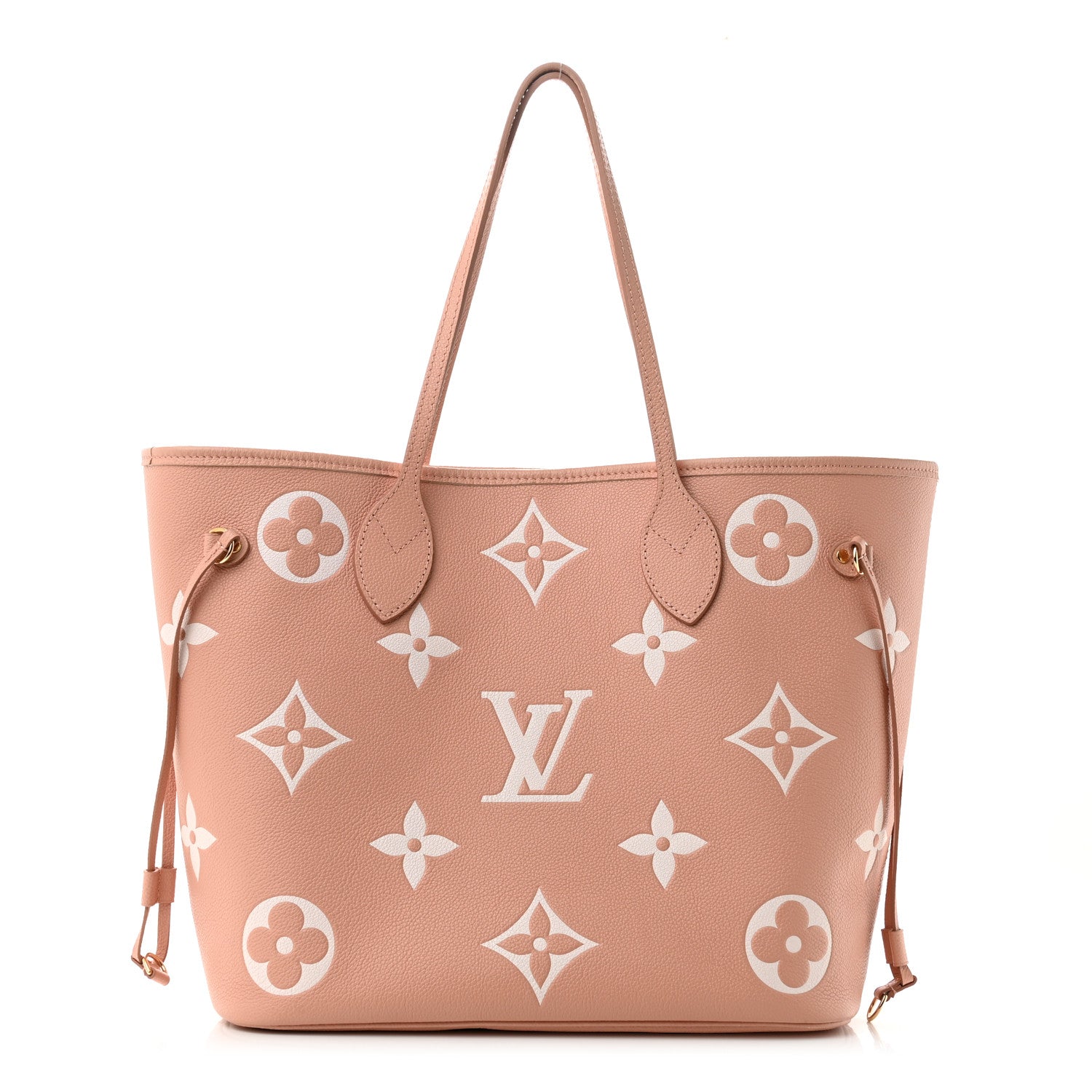 Louis Vuitton Empreinte Monogram Giant Neverfull MM Trianon Pink Cream 4 of 11
