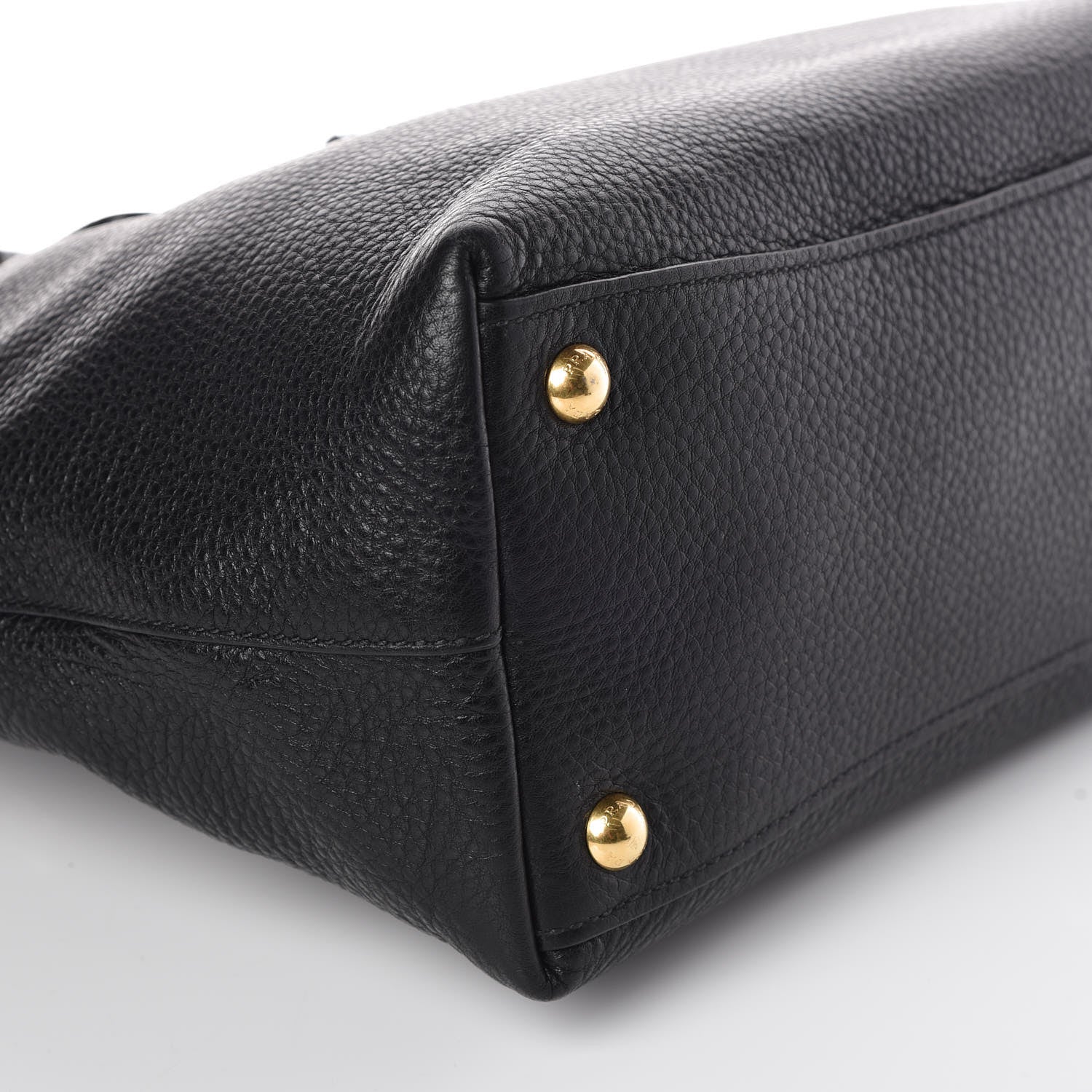 Prada Vitello Daino Tote Black 5 of 9