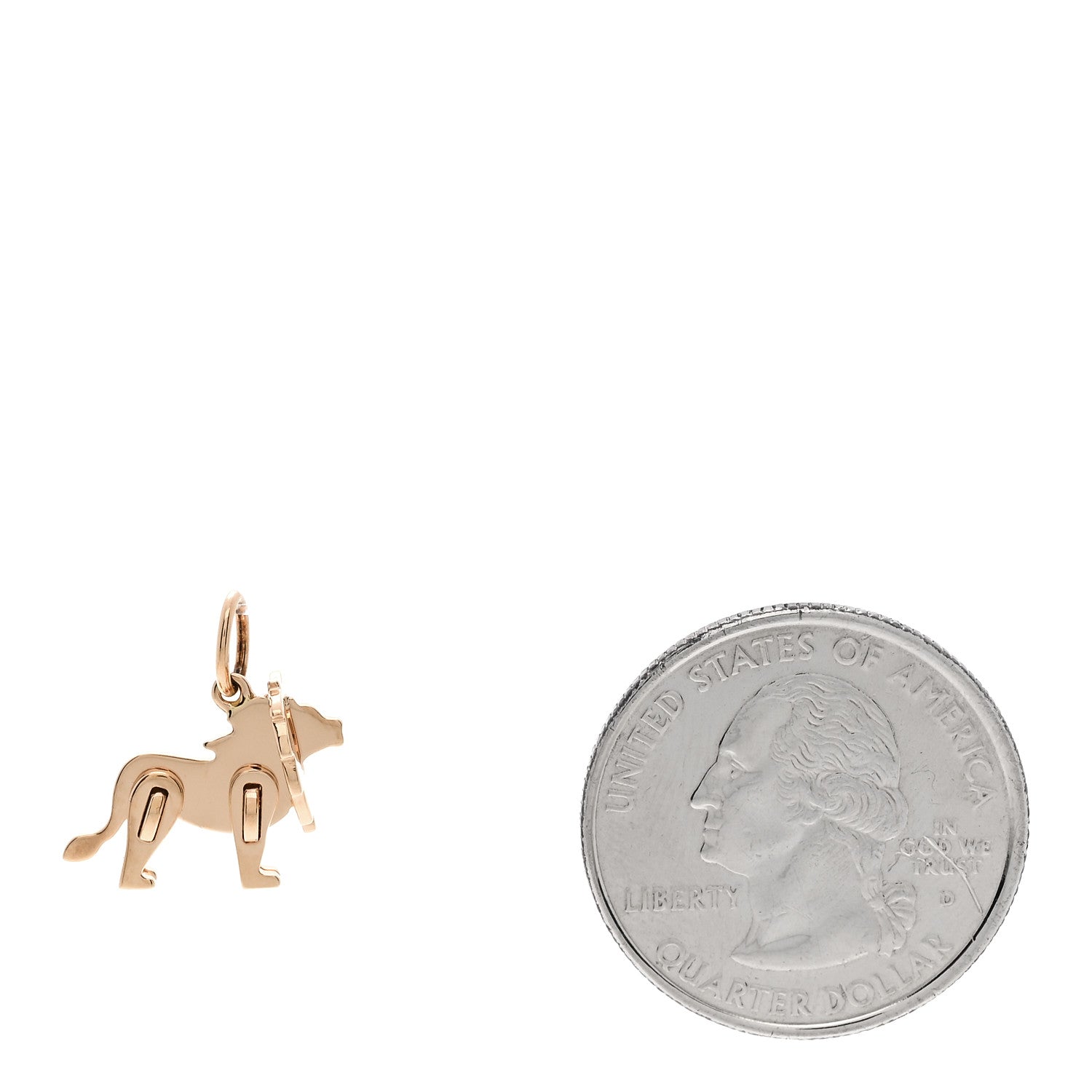 Tiffany 18K Rose Gold Save The Wild Lion Charm 2 of 5