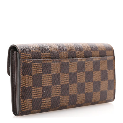 Louis Vuitton Damier Ebene Sarah Wallet NM 3 of 7