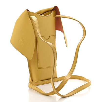 Loewe Calfskin Bunny Pouch Crossbody Bag Mustard 3 of 10
