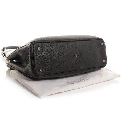 Christian Dior Bullcalf Leather Diorissimo Large Black and Rose Indien 4 of 8