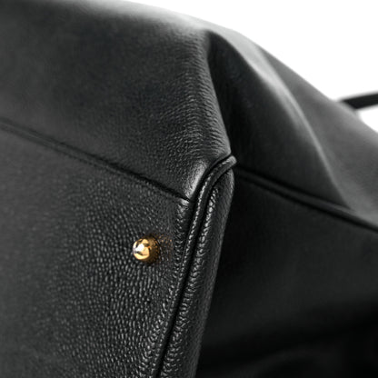 Chanel Caviar XL Weekender Bag Black 9 of 17