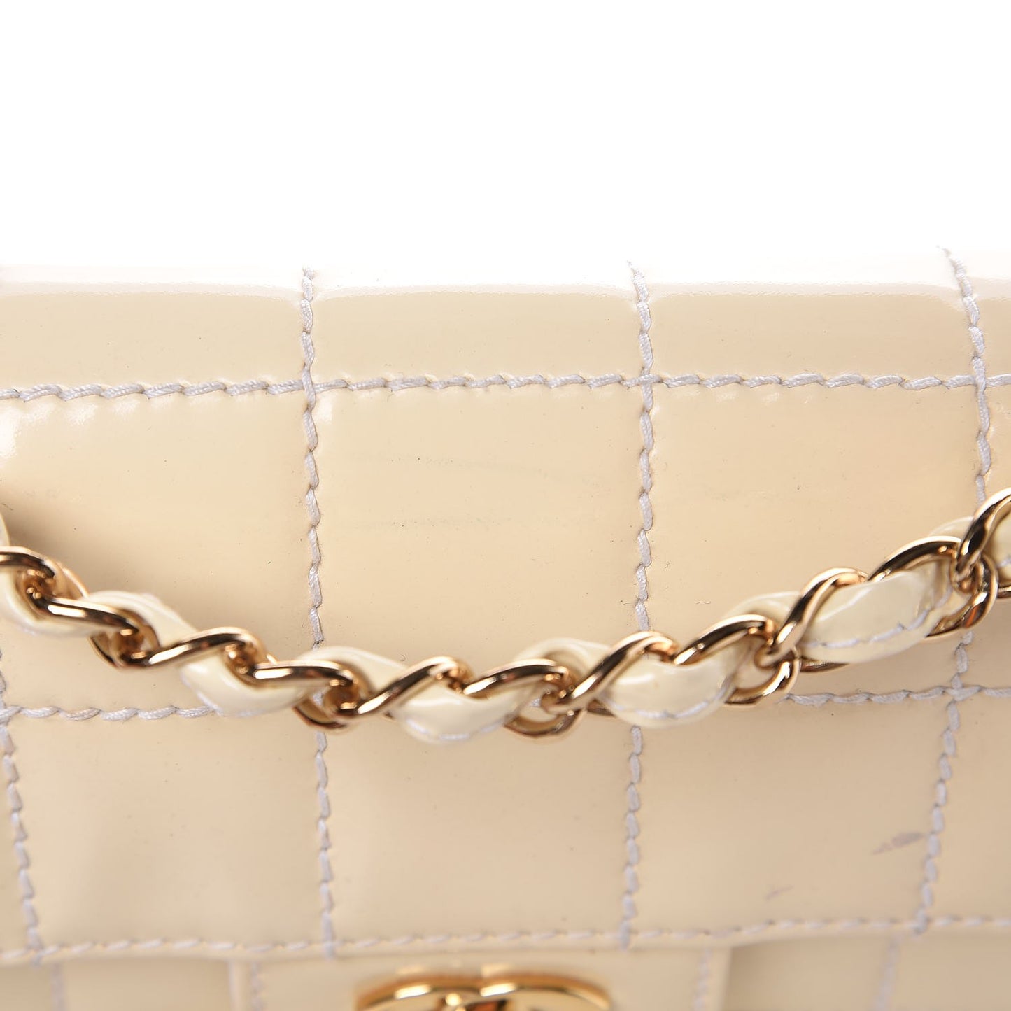 Patent Small Chocolate Bar Flap White