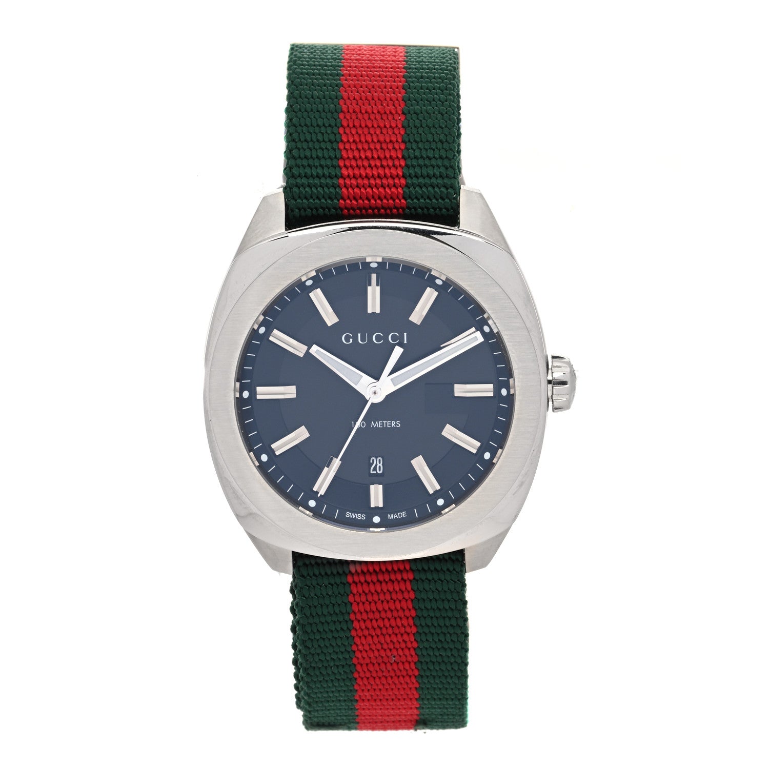 Gucci Stainless Steel Nylon 41mm GG2570 Quartz Watch Black 1 of 4
