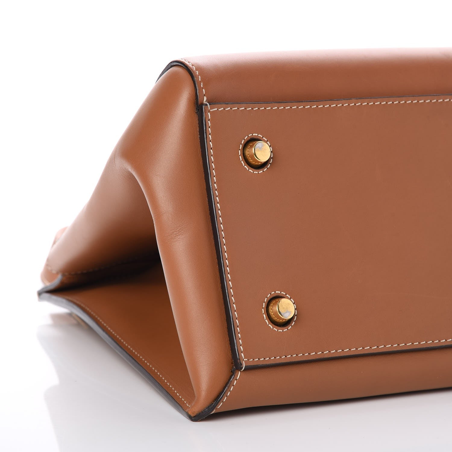 Celine Smooth Calfskin Medium Edge Shoulder Bag Camel 9 of 11