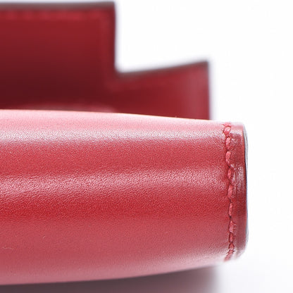 Hermes Tadelakt Kelly Cut Clutch Rouge Vif 21 of 23