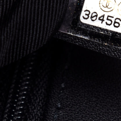Chanel Calfskin Quilted Small Strap Into Flap Bag Black Brown 7 of 11