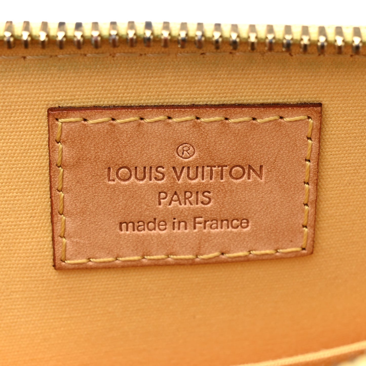 LOUIS VUITTON Vernis Alma BB Citrine