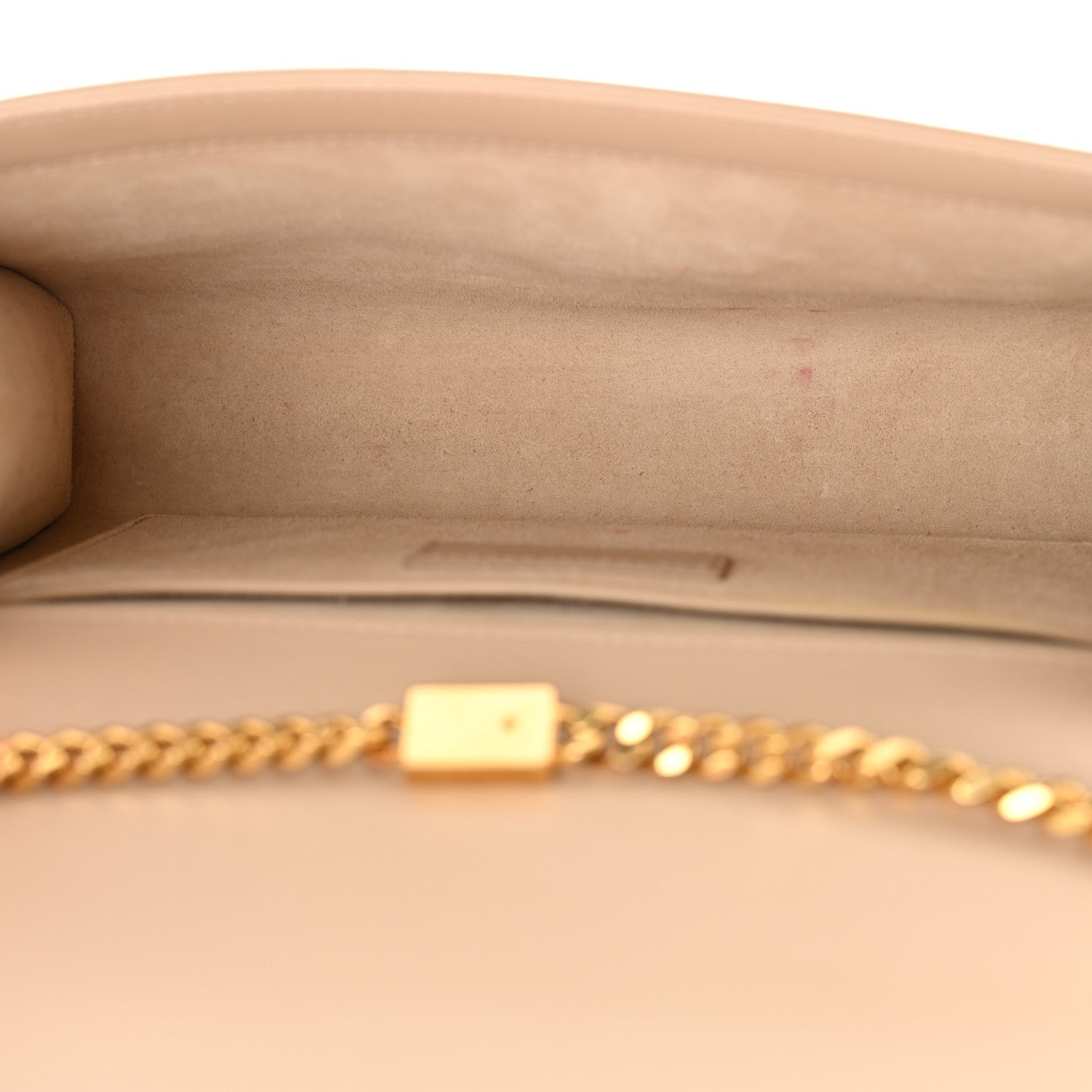 Saint Laurent Smooth Calfskin Medium Classic Monogram Kate Tassel Satchel Nude Powder 5 of 13