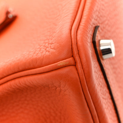 Hermes Taurillon Clemence Birkin 30 Feu 12 of 16