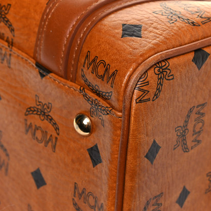 MCM Visetos Mini Boston Bag Cognac 5 of 16
