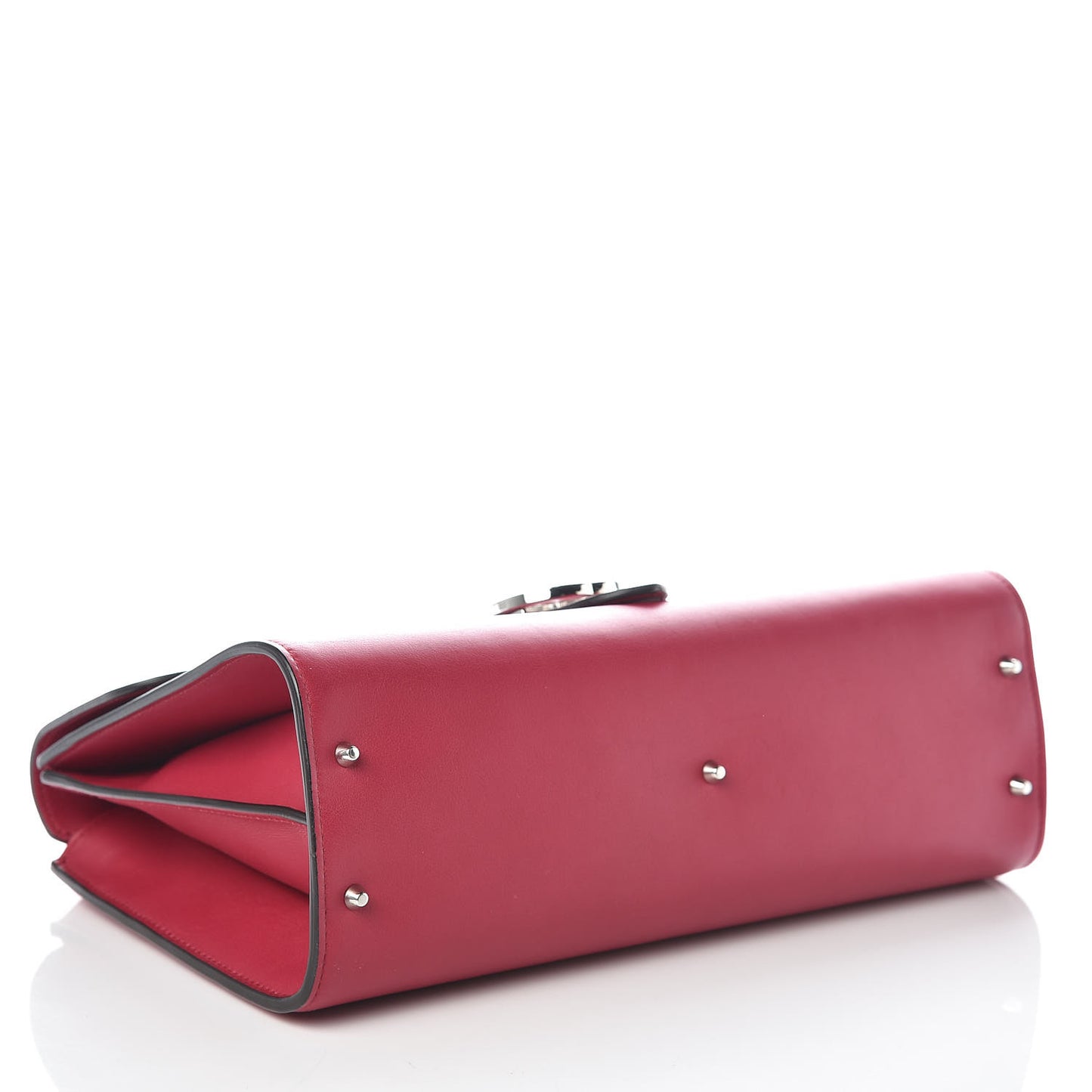 Moon Calfskin Medium Interlocking G Shoulder Bag Petunia
