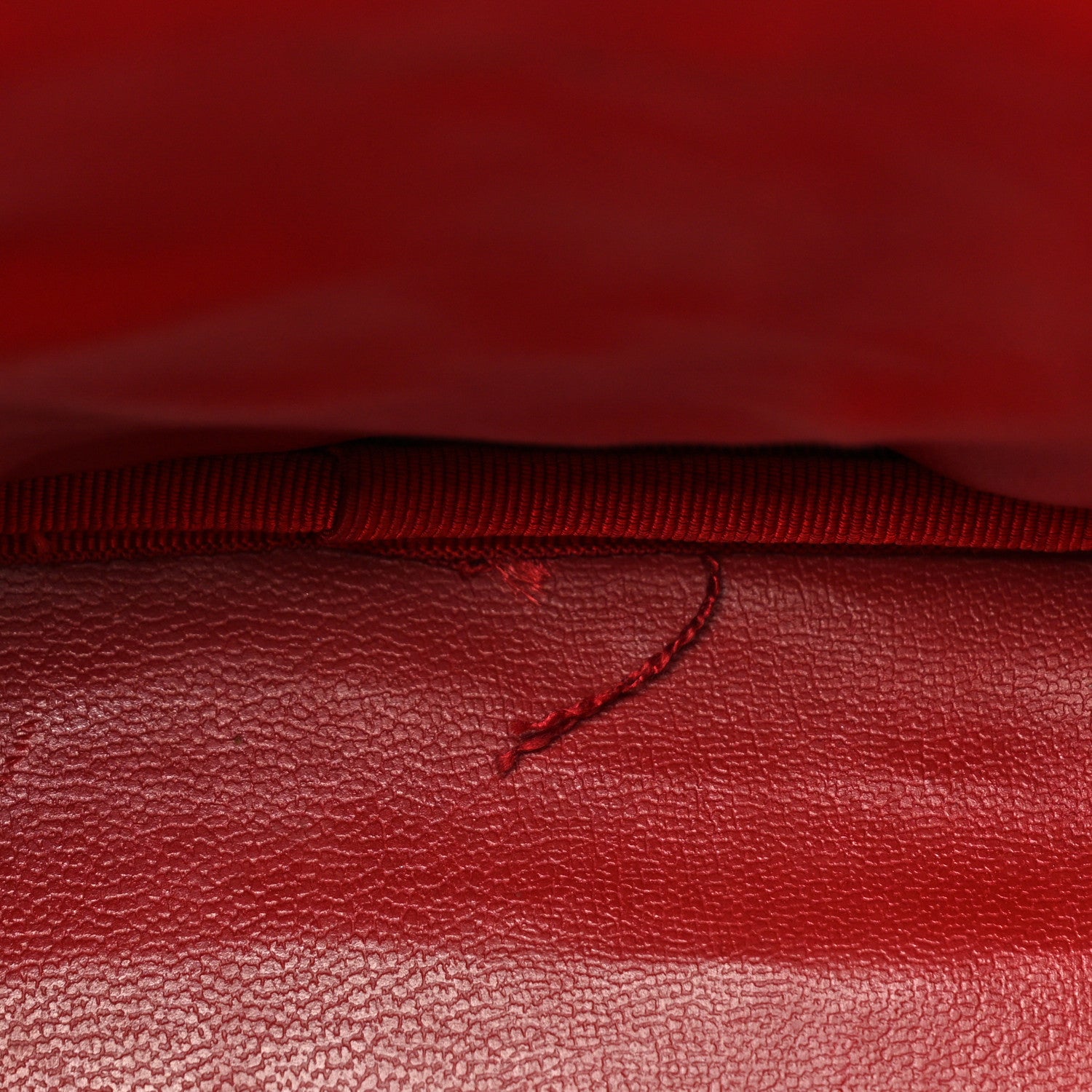 Chanel Caviar Vanity Cosmetic Case Red 11 of 14