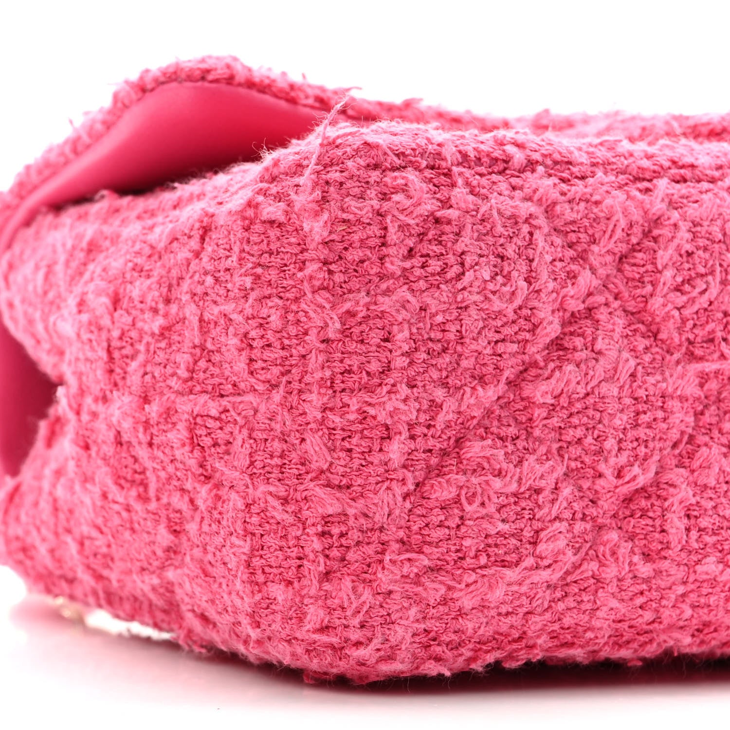 Chanel Cashmere Tweed Quilted Mini Rectangular Flap Fuchsia 9 of 11