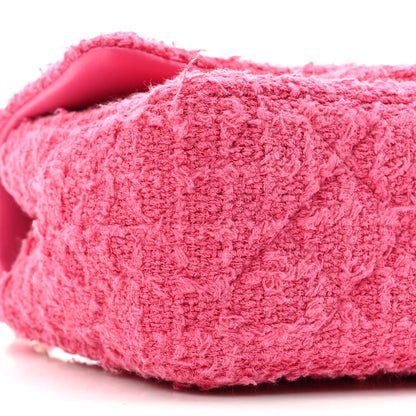 Chanel Cashmere Tweed Quilted Mini Rectangular Flap Fuchsia 9 of 11
