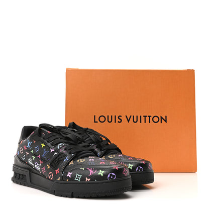 Louis Vuitton LV X TM Calfskin Monogram Multicolor LV Trainer Sneakers 8 Black 10 of 10