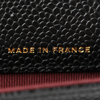 Chanel Caviar Quilted Flap Card Holder Wallet Black 6 of 8