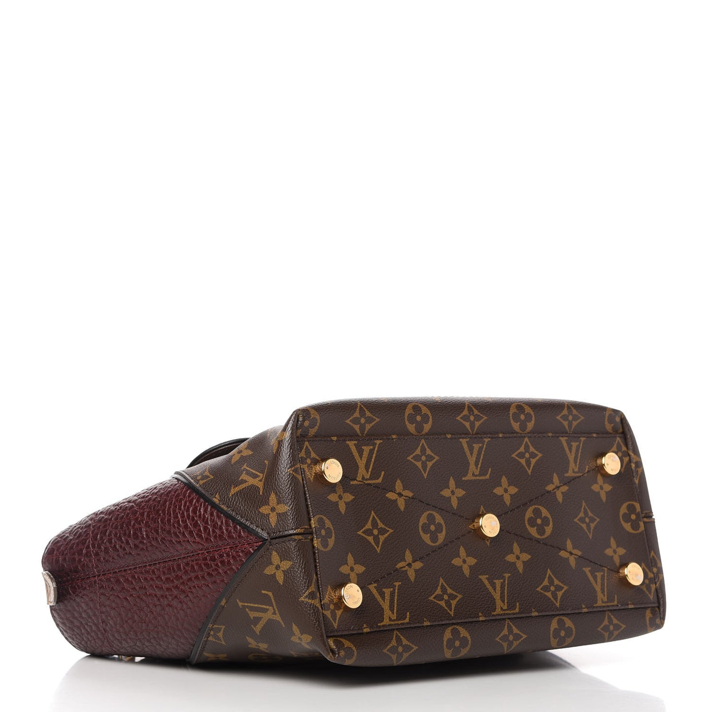 Monogram Ostrich Lizard Majestueux PM Bordeaux