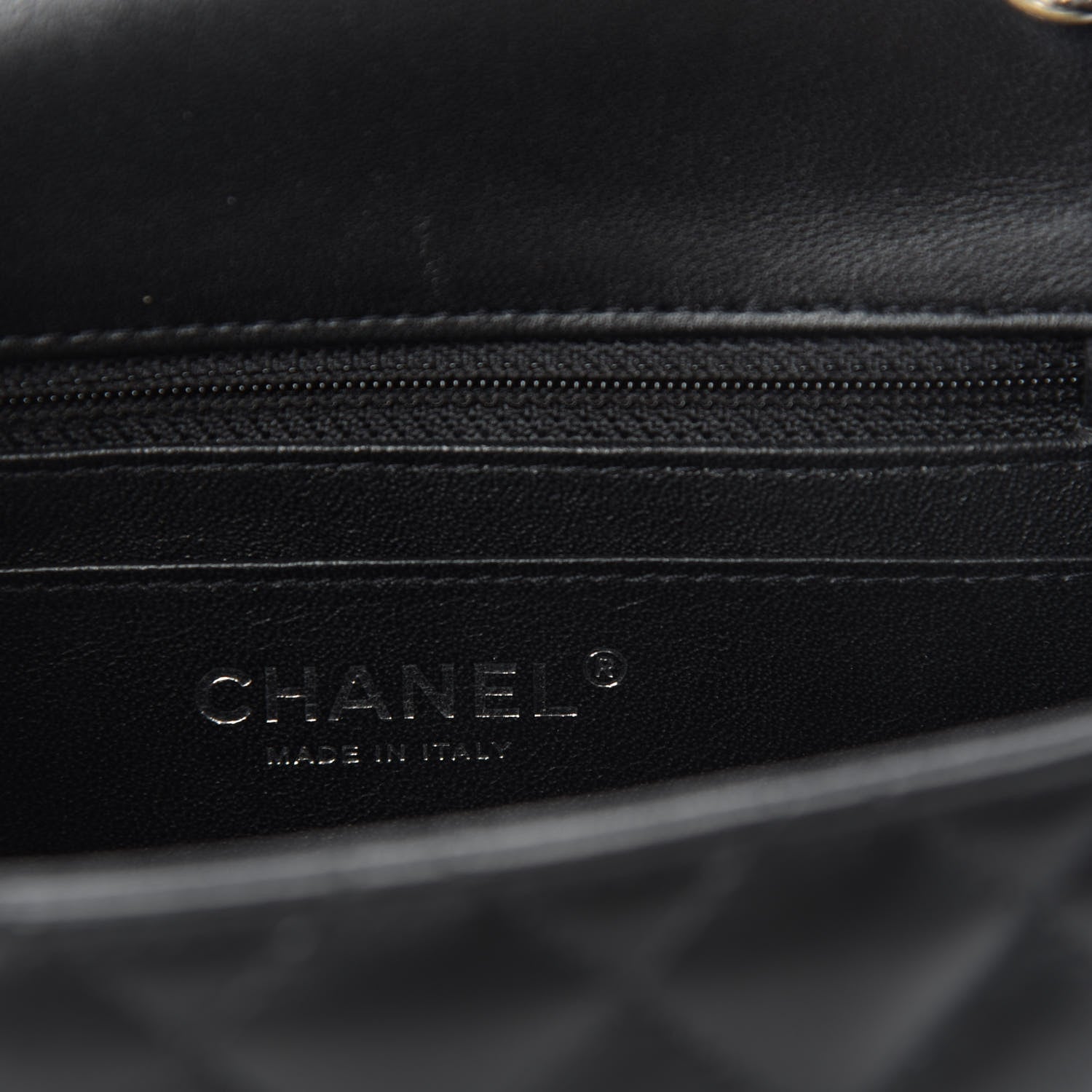 Chanel Lambskin Quilted Mini Square Flap Black 8 of 11
