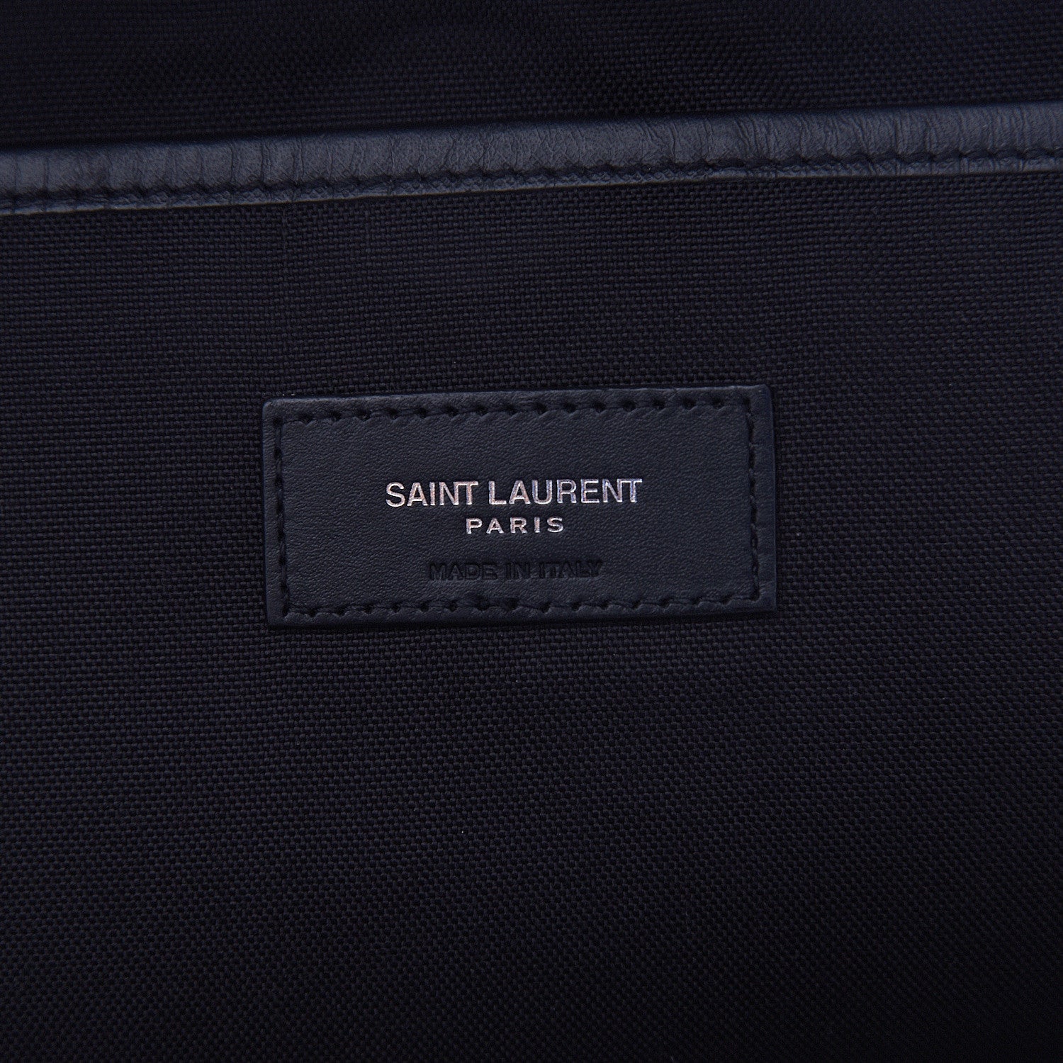 Saint Laurent Canvas Lightning Bolt City Backpack Navy 5 of 10