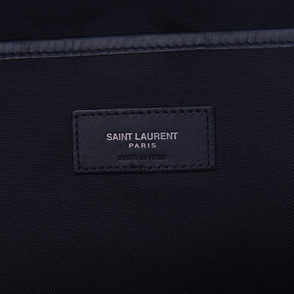 Saint Laurent Canvas Lightning Bolt City Backpack Navy 5 of 10