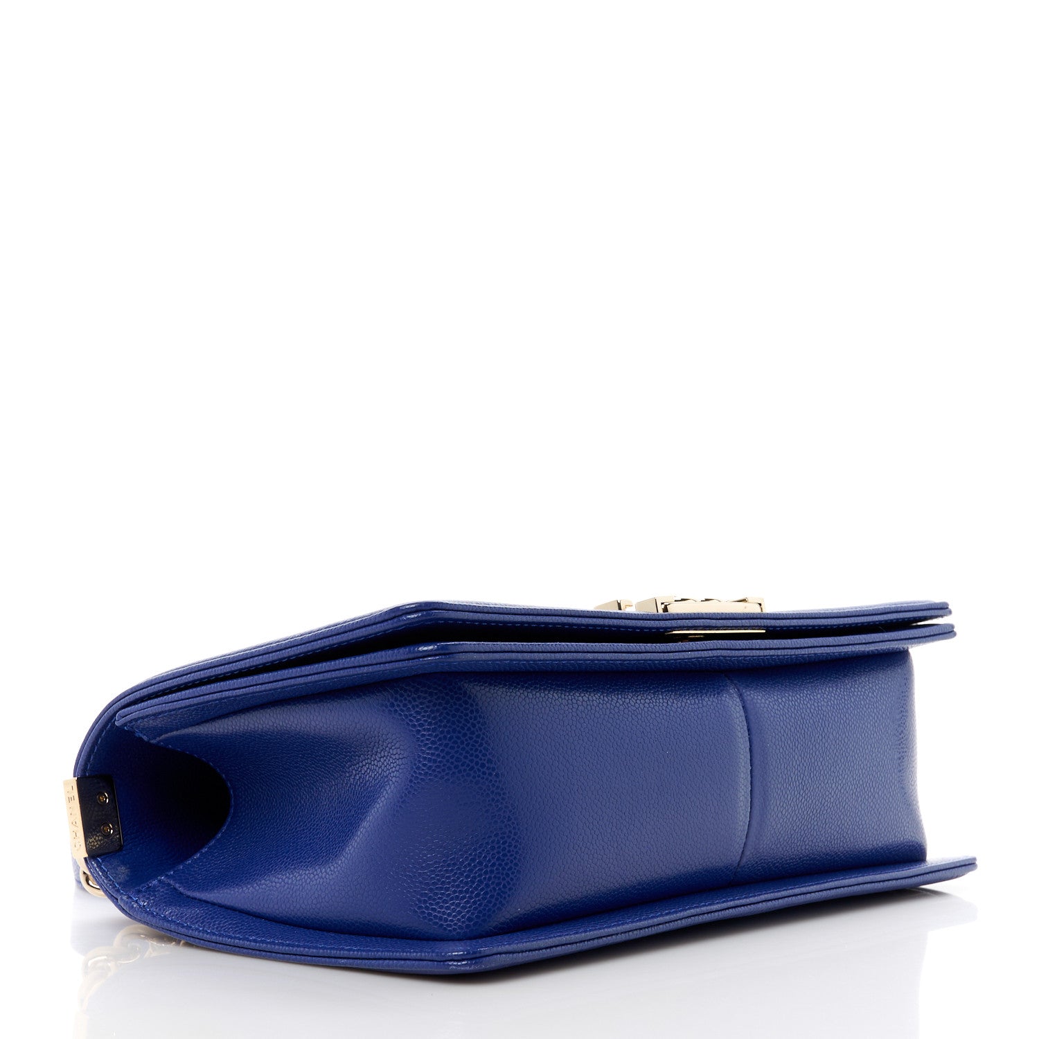 Chanel Caviar Quilted Medium Boy Flap Blue 4 of 11