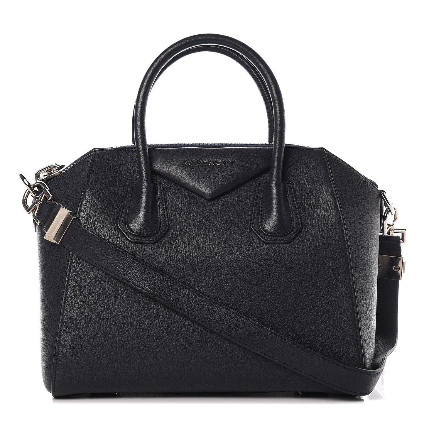 Sugar Goatskin Small Antigona Navy