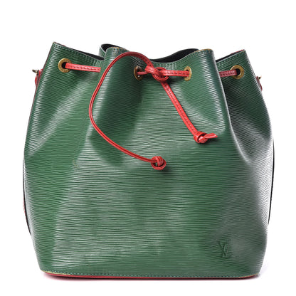 Louis Vuitton Epi Bi-Color Petit Noe Borneo Castillan Red 1 of 13