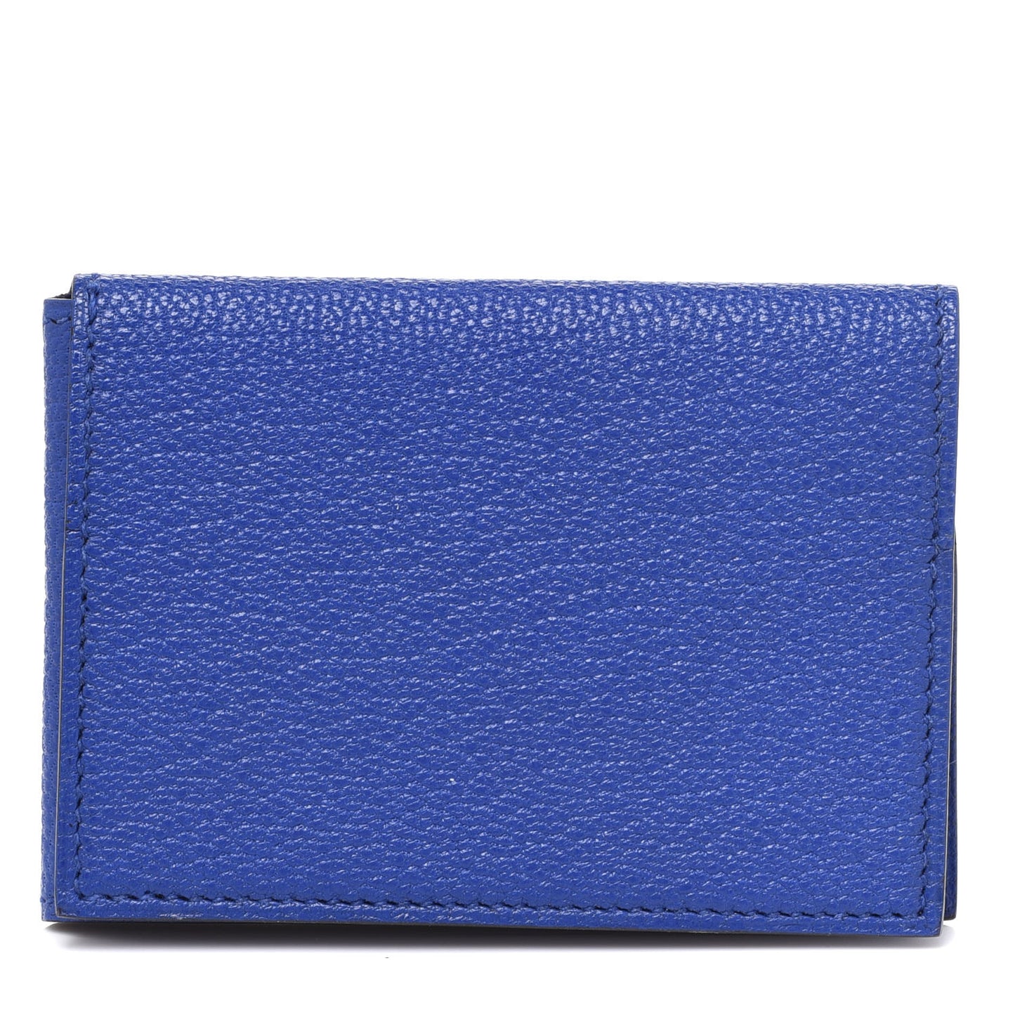 Chevre Mysore Guernesey Card Case Bleu Electrique