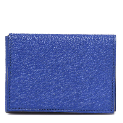 Hermes Chevre Mysore Guernesey Card Case Bleu Electrique 2 of 16