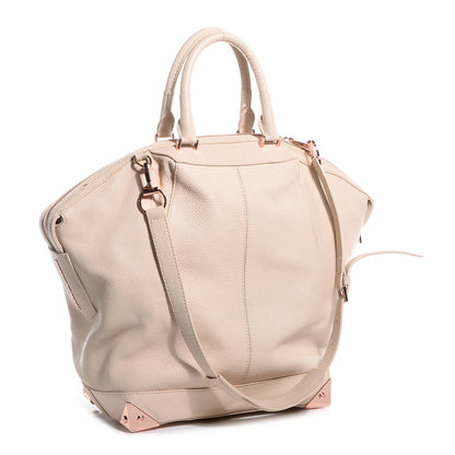 Alexander Wang Pebbled Calfskin Large Emile Eggshell 3 of 6