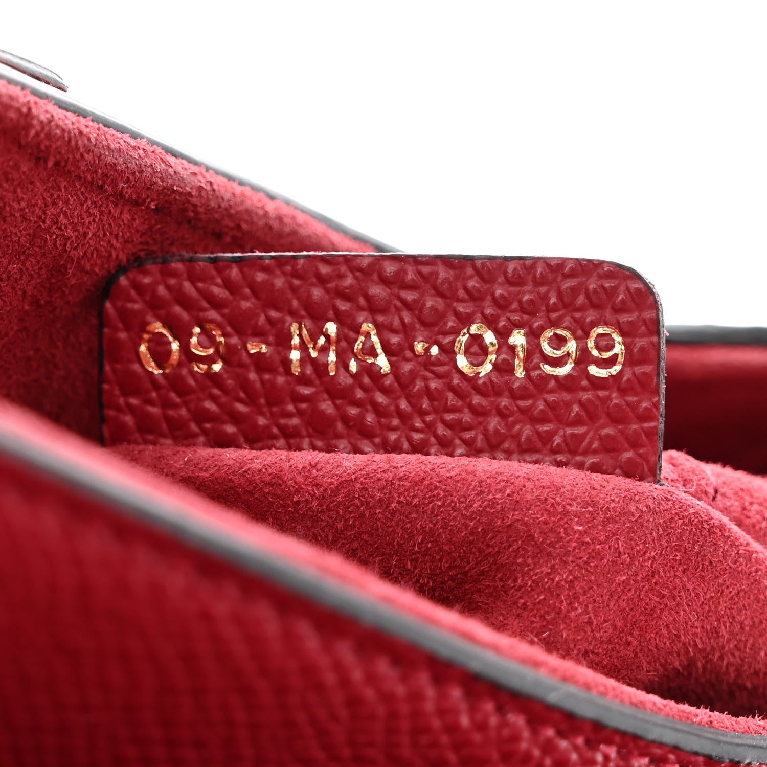 Christian Dior Grained Calfskin Mini Saddle Bag Red 7 of 11