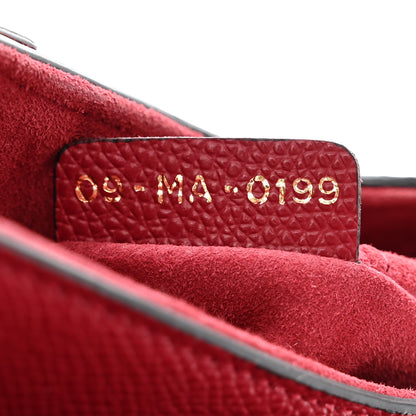 Christian Dior Grained Calfskin Mini Saddle Bag Red 7 of 11