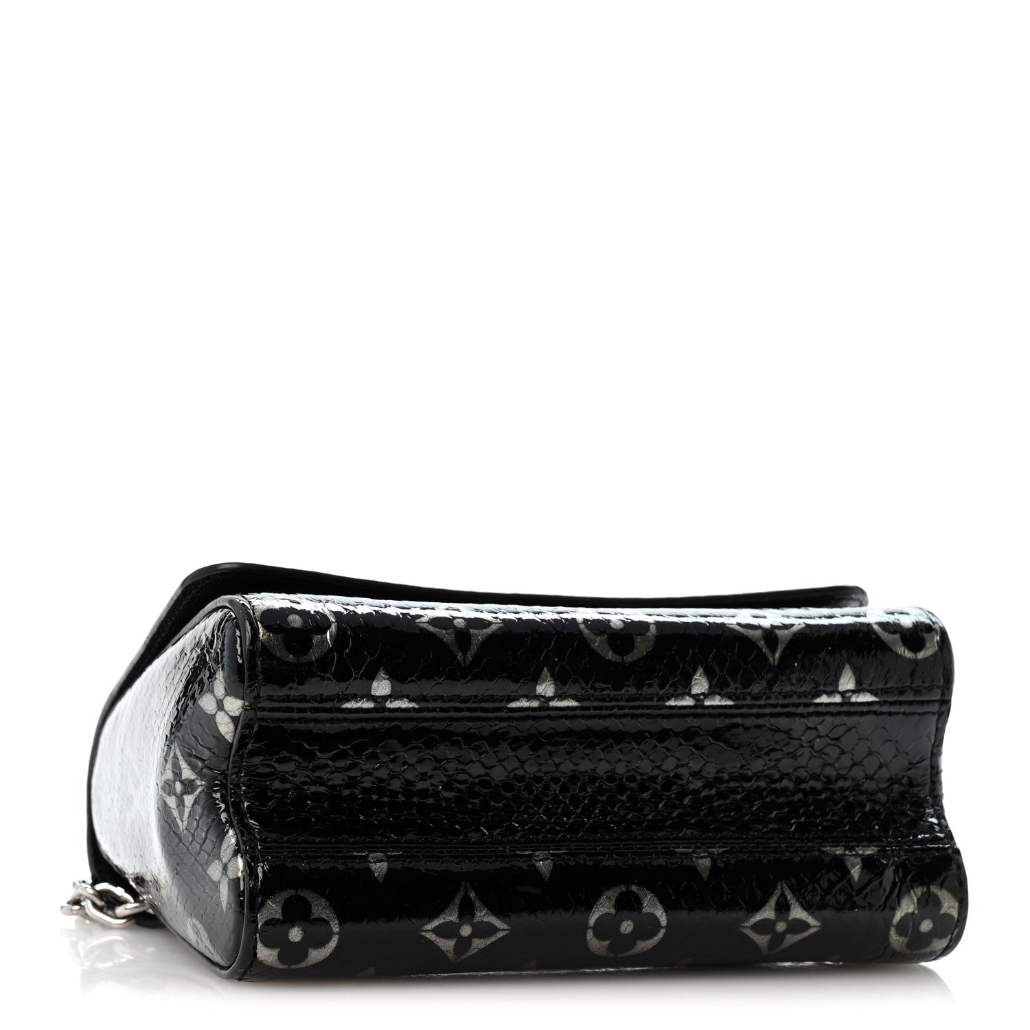 Louis Vuitton Snakeskin Monogram Twist Shoulder Bag PM Black 5 of 13