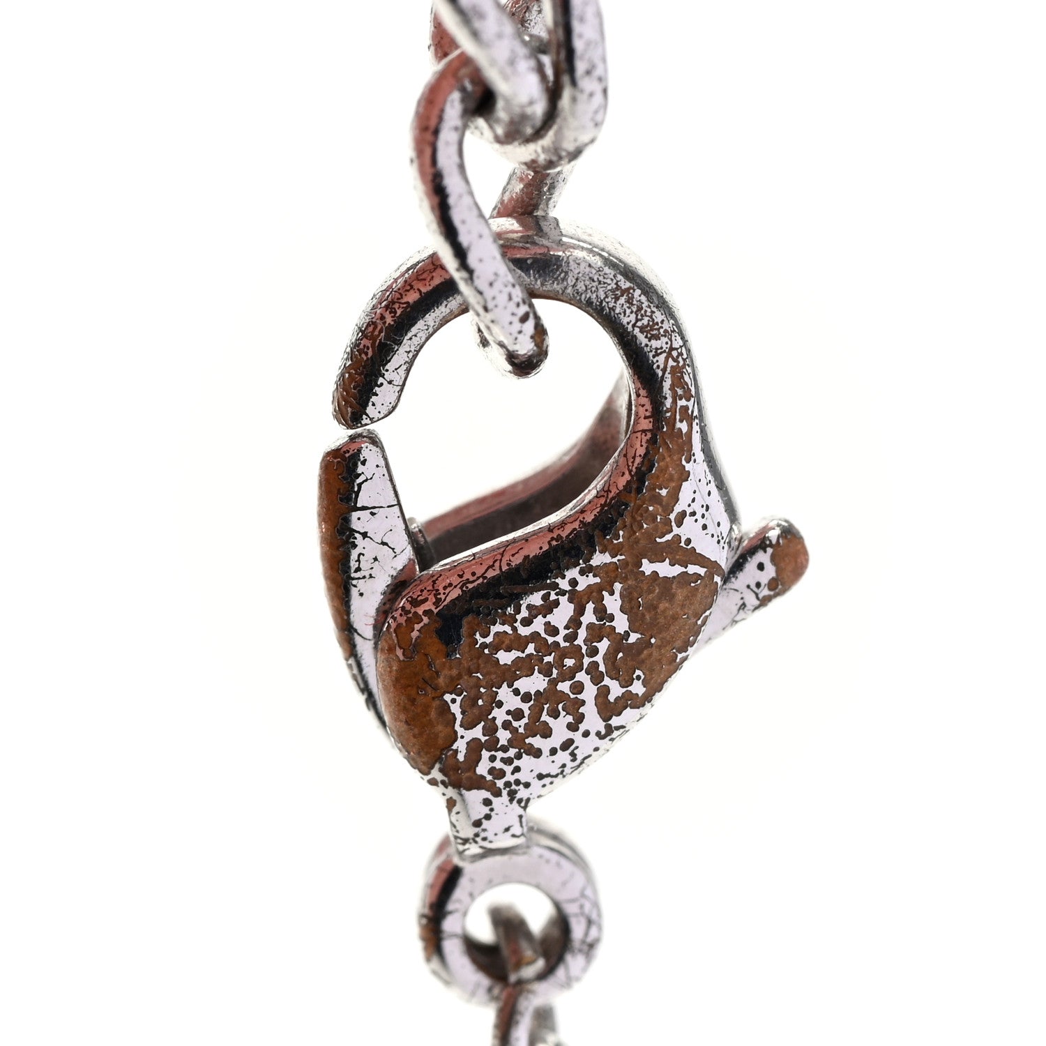 Christian Dior Metal Crystal CD Logo Pendant Necklace Silver Gold 5 of 6